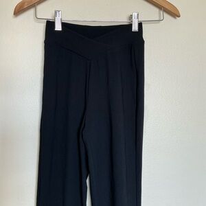 Whitefox criss cross ribbed wide leg flare yoga XS